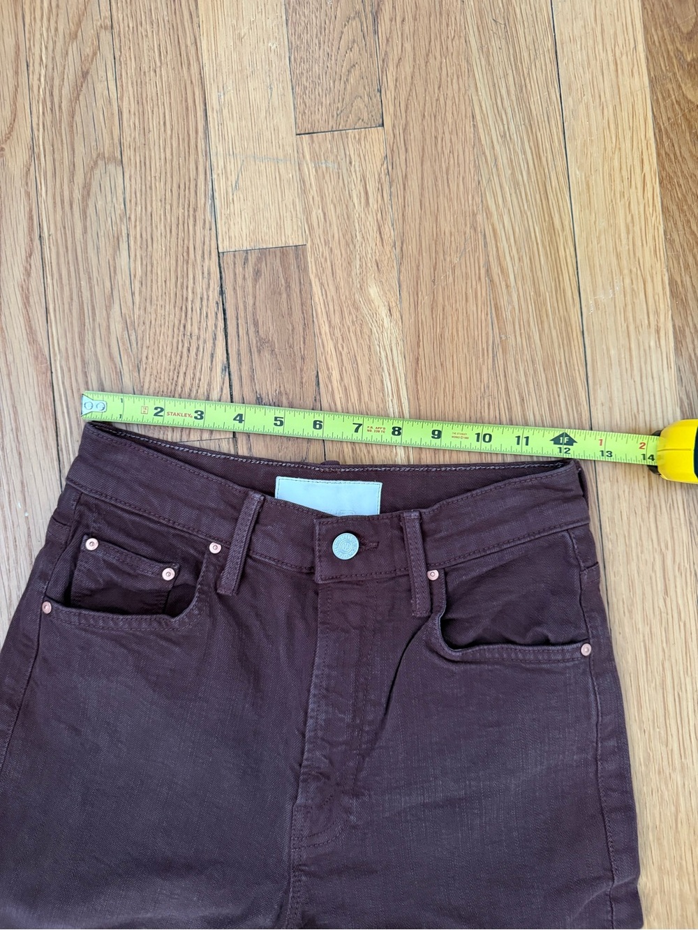 MOTHER The Rambler Zip Ankle Pants in Brown - Picture 5 of 8